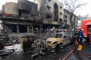 The aftermath of the Karrada bombing in Baghdad